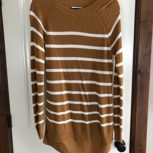 Striped sweater tunic